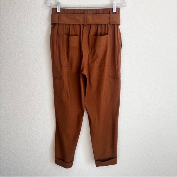 Vince Belted Cropped Linen Pants - Picture 10 of 11